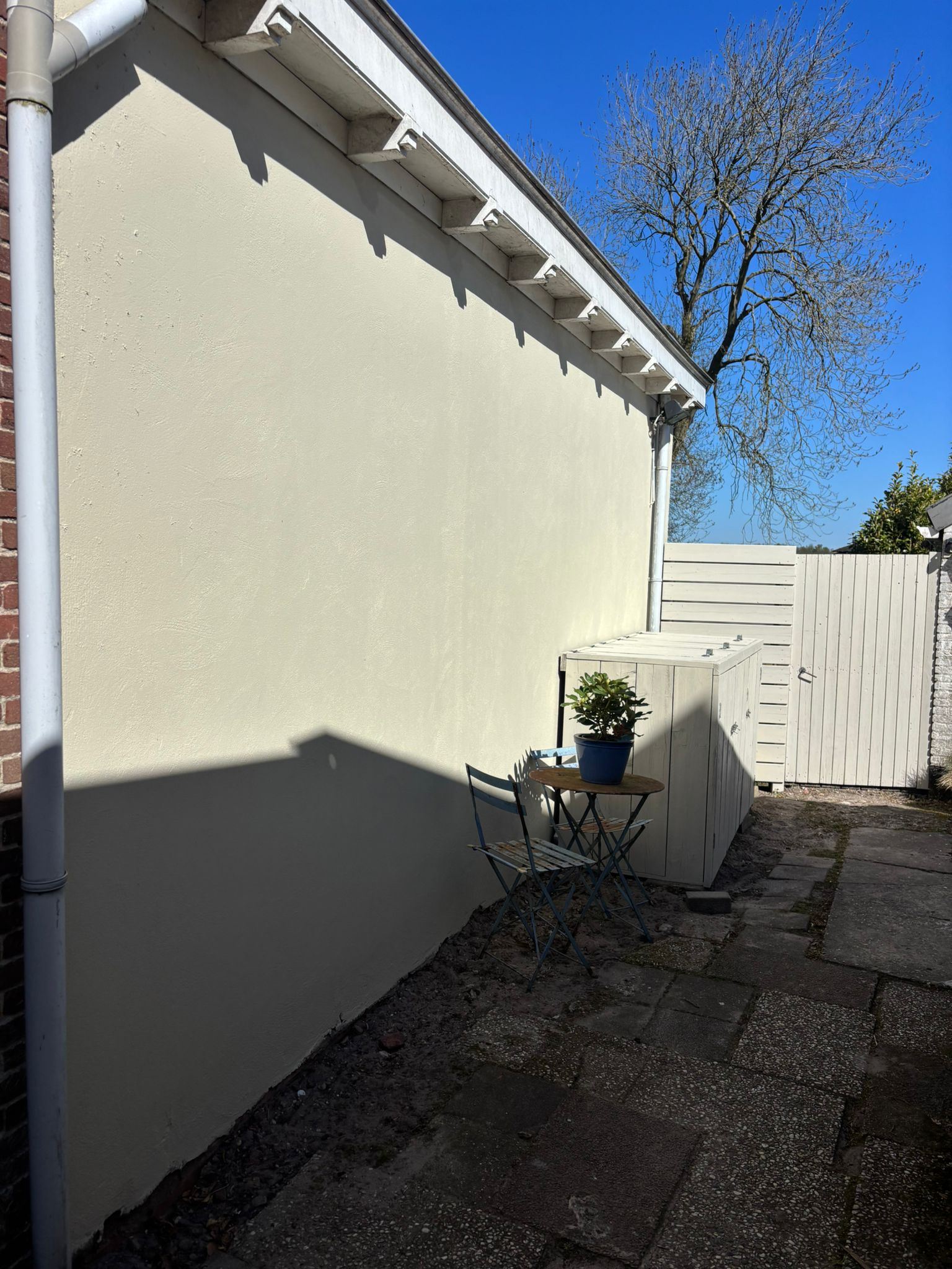 Buitenwand geschilderd - buitenschilderwerk Groningen - Stef werkt