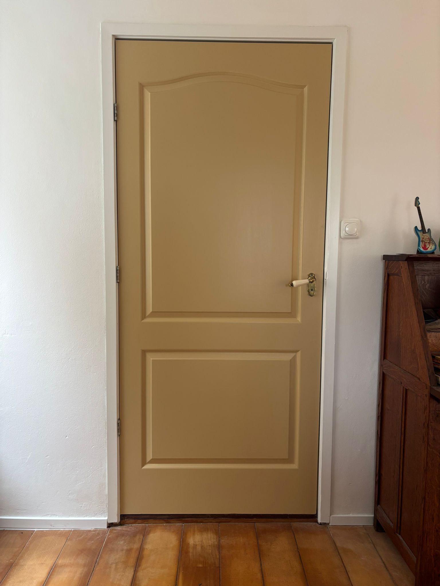 Interior door lacquered - interior painting Groningen - Stef werkt